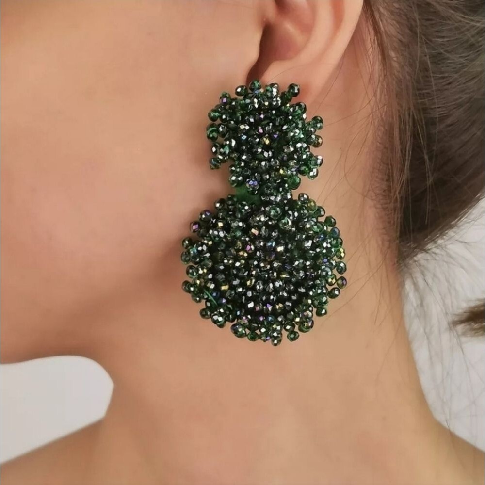 Unique Beaded Earrigs - Picture 2 of 4